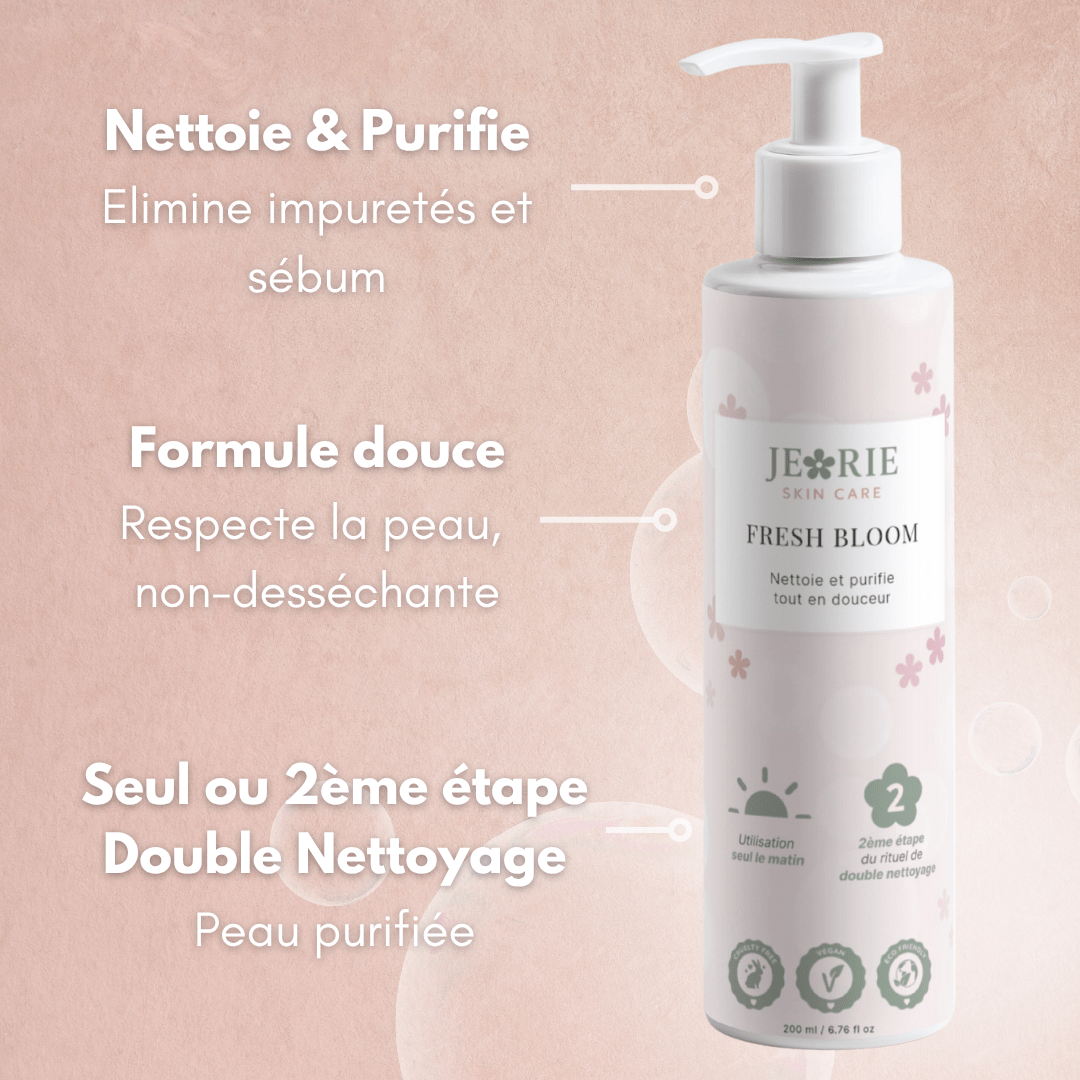 Fresh Bloom - Nettoie et purifie tout en douceur - Jeorie Skin Care