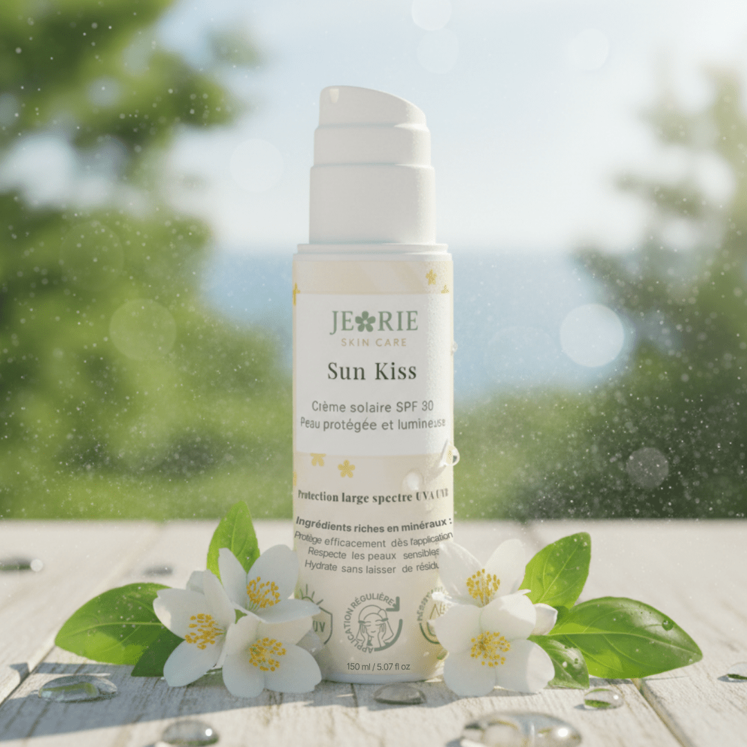 Sun Kiss - Crème solaire SPF 30 - Peau protégée et lumineuse - Jeorie Skin Care